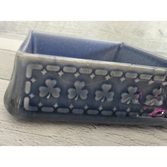 Vintage Irish Porcelain Trinket Box Hunter Scene & Shamrock Design Wade Ireland - Picture 7 of 10